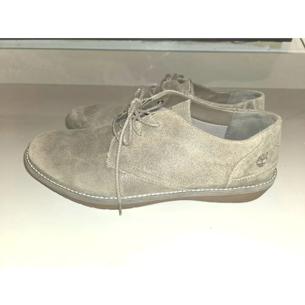 Timberland Men’s Taupe Suede Oxford Shoes Casual Lace Up Size 13